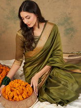 Womens Fashion Ethnic Green Color Sarees-MLSHWSA1227GRN0ONE